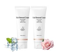 Crema depilatoria aromática y suave de fórmula versátil, crema depilatoria indolora, fórmula suave, para hombres y mujeres de todo tipo de piel,rose,cucumber