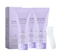 Crema depilatoria corporal con aplicador de espátula, crema unisex para depilación y cuidado de la piel, fórmula suave, segura, apta para todo tipo de piel (3pcs)