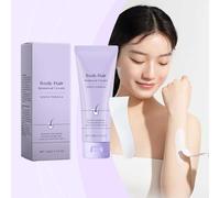 Crema depilatoria corporal con aplicador de espátula, depilación facial para mujeres y hombres, crema depilatoria para piel sensible - Suave e indolora, suavidad duradera (1)
