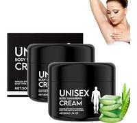 Crema depilatoria corporal unisex, suave y de acción rápida, fórmula sin vello, depilación suave e indolora, para brazos, piernas y pecho