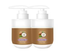 Crema depilatoria facial con aceite de coco, manteca de karité y extracto de centella asiática, suave y sin irritación, para pieles sensibles, 100 g (2, 100 g)