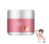 Crema depilatoria facial, crema depilatoria facial para mujeres, piel visiblemente suave en solo 5 minutos, crema removedora de vello corporal, hidratante, calmante y sin irritación, para todo tipo de