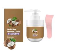 Crema Depilatoria Facial, Depilación Facial con Aceite de Coco, Depilación Corporal y Facial para Mujeres, Hidratante y Calmante, Suave y No Irritante, Para Pieles Sensibles. (1Piezas)
