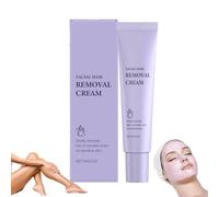 Crema depilatoria facial Hydrateology, depilación facial con suero calmante, depilador facial suave para las zonas sensibles de la mujer, piel sin vello en 5 minutos (1PCS)