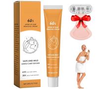 Crema depilatoria facial, nueva depiladora hormonal indolora (2025), suave y eficaz para rostro, labio superior y mentón. Para todo tipo de piel, mujeres, hombres y cuerpo (1 Piezas)