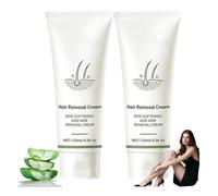 Crema Depilatoria Farvelous, Crema Depilatoria para Todo Tipo de Piel, para Mujeres y Hombres, Gel Indoloro para Eliminar el Vello de la Zona del Bikini, Suave, Calmante, Rápido y Eficaz (2PCS)