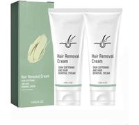 Crema Depilatoria Indolora, Gel Suavizante y Depilatorio, Crema de Afeitar Suave y Sedosa, Desmaquillante Facial Suave para Mujeres, Piel Sensible, Espalda y Brazos