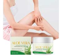 Crema depilatoria íntima y corporal de aloe vera en polvo sin dolor e irritación para una piel suave para la zona del bikini, piernas, brazos y axilas. Fórmula facial suave para todo tipo de piel (1)