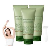 Crema depilatoria naturale e delicata, a rapida azione per tutto il corpo con burro di karité; idratante, adatta a zone intime (uomo e donna), gambe e ascelle (3 piezas)