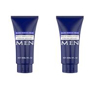 Crema Depilatoria para Barba de Hombre: Eliminador de Vello Facial Sin Dolor ni Afeitado - Diseñada para Barbas Gruesas y Vello del Labio Superior (60 ml)