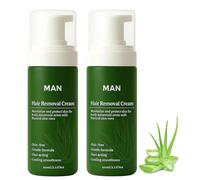 Crema Depilatoria para Hombre, formulada con aloe vera natural, apta para rostro, cuerpo y zonas íntimas. Una espuma depilatoria facial y corporal rápida, suave e hidratante