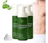 Crema Depilatoria para Hombre, Spray de Aloe Vera sin Afeitar, Mousse Depilatoria Rápida y Suave, Hidratante y No Grasa, Nutritiva y Limpiadora, Apto para Rostro y Cuerpo.