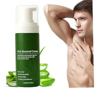 Crema depilatoria para hombres, 60 ml, crema depilatoria suave de aloe vera natural, depilación rápida y fácil para todo el cuerpo, depilación para hombres
