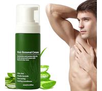 Crema depilatoria para hombres 60ml Crema depilatoria suave de aloe vera natural Eliminación rápida y fácil del vello de todo el cuerpo.