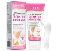 Crema Depilatoria Para La Zona íNtima, Axilas, Piernas, Brazos, Cara Y LíNeas Del Bikini, Depilatoria Alisadora, FóRmula Suave Y Calmante, Apta Para Todo Tipo De Pieles 2.1 0z (1, women)