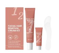 Crema depilatoria para mujeres, crema depilatoria para piel sensible, 4 minutos de depilación impecable para el hogar, crema 2 en 1 suave depiladora facial con cremas calmantes. (1 unidad)