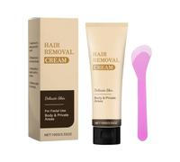 Crema depilatoria para mujeres, ideal para el cuidado de la piel íntima, con de aloe y raspador, fórmula al, ideal para viajes, para piernas, brazos, bikini, labios y