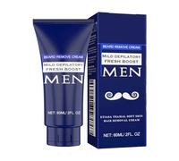 Crema Depilatoria para Piel Sensible | 60ml Crema Depilatoria para Vello Corporal Masculino No Deseado | Eliminación Facial y Afeitado para Brazos Espalda Pecho Zona Íntima | Piel Sensible Facial