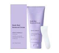 Crema depilatoria para pieles sensibles, 100 g, efecto de disolución rápida del cabello con ingredientes nutritivos. Incluye herramienta de raspado crema de depilación rápida con aplicador