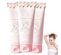Crema depilatoria sin afeitado, crema depilatoria íntima, tratamiento hidratante y calmante para piel sensible, suave y no irritante, para piernas, brazos y zona del bikini (3Piezas)