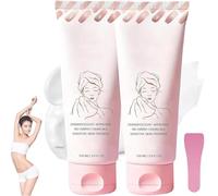 Crema depilatoria sin afeitado, depilación corporal rápida y suave para pieles sensibles, hidrata y nutre la piel, adecuada para piernas, brazos y zona del bikini (2pcs)