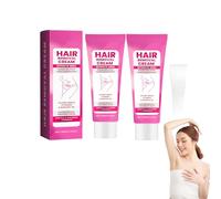 Crema depilatoria suave para mujeres y hombres, Crema depilatoria de piel sensible para bikini íntimo, púbico, áreas faciales con Aplicador de espátula, seguro para cara, brazos, piernas (2 piezas)