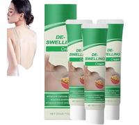Crema Desintoxicante Linfática, Crema Linfática, Cremas Antiinflamatorias Naturales para Piernas, Loción Calmante Anticelulítica de Acción Rápida, para Piernas, Cuello y Axilas (3 piezas)