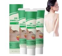 Crema Desintoxicante Linfática, Cremas Naturales Antihinchazón para Piernas, Crema Linfática, Loción Calmante Anticeluítica para Piernas, Cuello y Axilas (3 piezas)