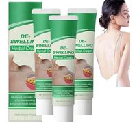 Crema desintoxicante linfática herbal, crema linfática, cremas antiinflamatorias naturales para piernas, loción calmante anticelulítica para piernas, cuello y axilas (3 piezas)