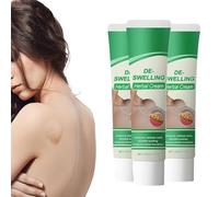 Crema desintoxicante linfática herbal, crema linfática, cremas naturales antihinchazón para piernas, loción calmante anticelulítica rápida para piernas, cuello y axilas. (3pcs)