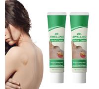 Crema desintoxicante linfática herbal, crema linfática, cremas naturales antihinchazón para piernas, loción calmante anticelulítica rápida para piernas, cuello y axilas. (2pcs)