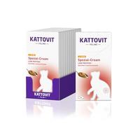 Crema Especial Low Protein | Gatos | 11 x 6 x 15 g | con Pollo | Kattovit | Alimento complementario | Menos proteína y fósforo ajustado; puede contribuir a la función renal normal