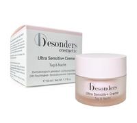 Crema especialmente Ultra Sensitive+, día y noche, 50 ml, crema hidratante con protección UV para pieles sensibles y sensibles, con proteína de seda, té blanco, manteca de karité y aceite de aguacate