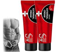 Crema esterna Men's Energy Strength, formula per aumentare la vitalità, crema esterna per uomo, creme per aumentare la vitalità, potente effetto ritardante che dura tutta la notte (2pcs)