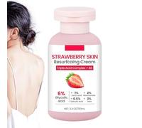 Crema Exfoliante De Fresa Para El Cuidado De La Piel - Crema Hidratante Eliminadora De Piel Con Textura Irregular Para Rostro 100ml - Loción Corporal Suavizante Para Brazos Cuello Piernas Y