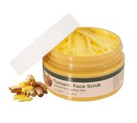 Crema Exfoliante Facial de Cúrcuma, Exfoliante Facial Diario Natural,Para Manchas Oscuras, Cicatrices de Acné y Aclarador de Piel