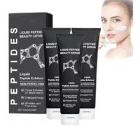 Crema exfoliante para el acné con péptidos líquidos, crema reafirmante de colágeno, gel exfoliante purificante, crema antienvejecimiento con textura de péptidos, limpia profundamente (3 piezas)