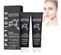 Crema exfoliante para el acné con péptidos líquidos, crema reafirmante de colágeno, gel exfoliante purificante, crema antienvejecimiento con textura de péptidos, limpia profundamente (2 piezas)