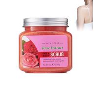 Crema Exfoliante Para El Cuerpo De Rosa 350g, Exfoliante Corporal De Sal Para Exfoliar E Hidratar La Piel, Body Scrub De Sales Para Nutrir, Nutre En Profundidad Y Suaviza La Piel Seca