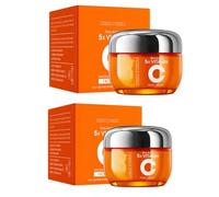 Crema Facial 5X Vitamina C, Hidratante con Niacinamida y Ácido Hialurónico, Loción Facial Reafirmante e Hidratante, Piel Luminosa, Cuidado de Manchas