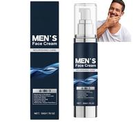 Crema facial 6 en 1 para hombres, crema hidratante antiedad con retinol, colágeno y ácido hialurónico, crema contra las manchas, crema para el saco de ojos, loción para después del afeitado y crema de