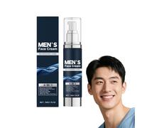 Crema facial 6 en 1 para hombres - Hidratante multiacción con manteca de karité y ácido hialurónico - Reduce la apariencia de arrugas, manchas y ojeras - Loción facial diaria, 50 g (1 botella)