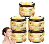 Crema facial antiarrugas con veneno de abeja, crema reafirmante para la cara y el cuerpo bálsamo reafirmante, hidratante, reductor de arrugas, cremas multiusos para rostro y cuerpo. (5 unidades)
