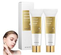 Crema facial antiarrugas instantánea, suero natural antiarrugas instantáneo, loción reafirmante, crema facial antiarrugas y antiedad, crema hidratante de día y de noche (2 piezas)