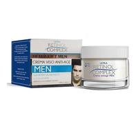 Crema facial antienvejecimiento complejo retinol para hombre con ácido hialurónico y colágeno, 50 ml