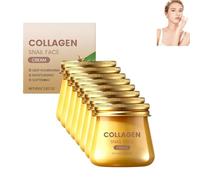 Crema facial antienvejecimiento y colágeno, para reducir las arrugas, hidratación intensiva y nutrición para una piel firme y suave (8 unidades)