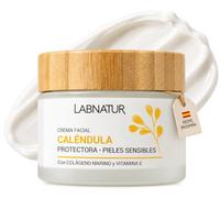 Crema Facial Caléndula - Hidrata, Protege y Suaviza - Labnatur | Con Colágeno Marino, Camomila y Aceite de Almendras Dulces - Para Piel Sensible - Natural - Hecha en España - 50 ml