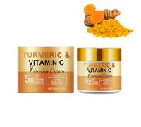 Crema facial con vitamina C de cúrcuma, crema hidratante natural para manchas oscuras, hiperpigmentación, refuerzo antienvejecimiento con 30% de vitamina C, equilibra el tono de la piel, proporciona