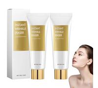 Crema facial de borrador de arrugas instantáneo, loción reafirmante, removedor de arrugas instantáneo para la cara, crema regeneradora y calmante adecuada para todo tipo de pieles (2 pcs)