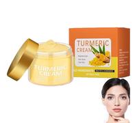 Crema facial de cúrcuma, loción de cúrcuma para manchas oscuras, crema facial para manchas oscuras, tratamiento de hiperpigmentación para el cuerpo, calmante e hidratante, tono uniforme (1 unidad)